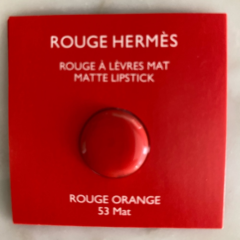 Hermes Matte Lipstick Sample - Rouge Orange (#53)
